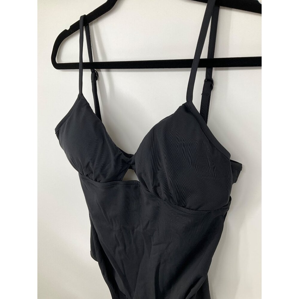 Seafolly Australia size 14 Black Open Back Women's One-piece - Picture 3 of 10